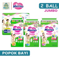 Merries Super Jumbo 2-Ball SkinGood M48 - XL38 Pants-Type Baby DiapersPopok
