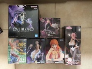 全新日版🇯🇵女角囡囡figure 娜美 羅賓 魚人白星 喜多川海夢 雅兒貝德 索尼子 景品 海賊王 戀上換裝娃娃 Sonico One Piece Overlord 一番賞 模型 Nami Robin