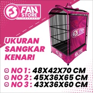 Stiker Decal Sangkar Kotak Sangkar Ebod Vit - Decal Sangkar Kenari