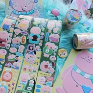 【coloryeah】 原創 豬豬手帳 切膜合成紙 貼紙