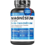 Magnesium Complex 5 dalam 1 400mg setiap dos 5 s Magnesium Bisglycinate Magnesium Citrate Malate Pid