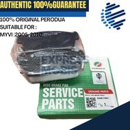 100% ORIGINAL PERODUA FRONT BRAKE PAD 04465-73R01 MYVI (2005-2010)