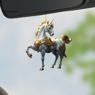 Equestrian Christmas Decoration Thoughtful Equestrian Gift Cute Pony Car Rearview Mirror Charm Keych