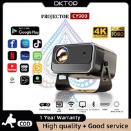 CY900โปรเจคเตอร์360 ° โปรเจคเตอร์แบบพกพาแอนดรอยด์9สำหรับโทรศัพท์และแท็บเล็ต Full HD 1080P โปรเจคเตอร