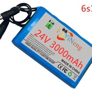 Hot-selling Speedy Shipment 18650 Lithium Battery 24V 6S1P 3000mah Rechargeable Battery Lithium Batt