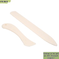 PEARL 2pcs Leather Craft Tool, Burnishing Tool White ABS Bone Folder, Tracing Tools Manual Tool Plas