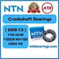NTN YAMAHA Y110 SS110 Y125ZR RGV120 KRISS 110 6205C3 ( 100% ORIGINAL ) Motorcycle Crankshaft Bearing