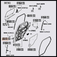 68640-BZ040 REAR DOOR CHECK STOPPER Kiri RUSH 2006-2017