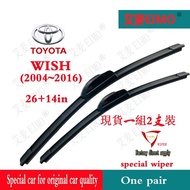 Toyota WISH WISH Wiper (2004~2016) 26+14in Wiper Toyota WISH 12 Inch Rear Wiper