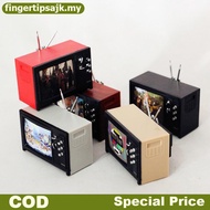 FI 1Pc 1:12 Dollhouse Miniature Television Vintage TV With Picture House Furniture Model Decor Toy M