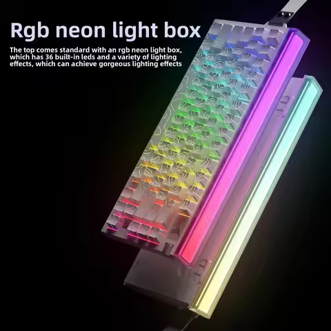 Custom R85 ATTACK SHARK R85HE Magnetic Keyboard Wired 0.005mm RT 8K Hz 256K RGB Gaming Neon Lightbox