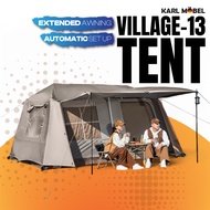 Village-13 Camping Tent Waterproof Automatic Khemah camping besar 5-7 person family Auto tent kemah 