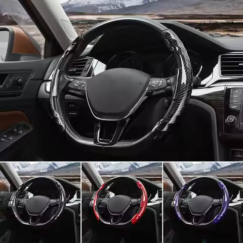 Stylish Car Steering Wheel Cover for Toyota Crown CHR Yaris Corolla Auris Hilux Celica Verso Rav4 Pr