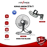 Advance TDS-10 10 Inch Wall Fan Desk Fan tornado 10Inch kipas dinding kipas meja