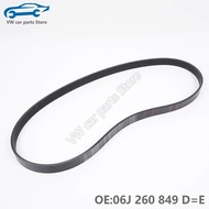 06J260849D A/C Compressor V-Ribbed Belt 1117MM For VW Jetta Golf GTI Passat B7 CC Beetle EOS Audi A3