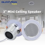 8ohm 10w Bathroom Ceiling Speaker Background Music System Moisture-proof Aluminum Can Fashion In-cei