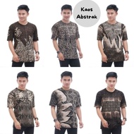 Hs Time Short Sleeve Cap Batik Men's T-shirt Cool T-shirt Abstract Batik Men's Clothes