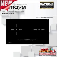 Mayer MMIHB752CS 75cm 2 Zone Hybrid Hob with Slider (New or Replacement Installation)