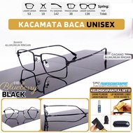 Elegant Unisex Square Reading Glasses Plus Lens +100 +125 +150 +175 +200 +225 +250 +275 +300