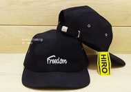 Topi Distro Pria/Topi Snapback Bordir FRDM Hip-Hop New Model/Topi Lima Panel