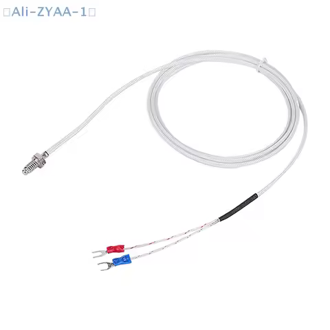 【ZYAA-1】K Type Thermocouple Cable M6 1M 2M Screw Temperature Sensor Probe 0-800 C For REX-C100 Tempe
