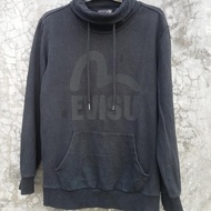 Turtleneck Hoodie Evisu Big Logo Original Second