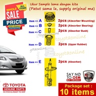 Vios 1.5 (2007-13) Absorber Set (Total 10pcs) NCP93 48609-52100 48619-0D011 48157-52030 48510-0D263 