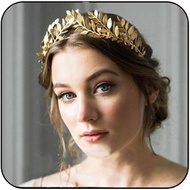 JAKAWIN Greek Goddess Headband Accessories Gold Leaf Crown for Women HG001