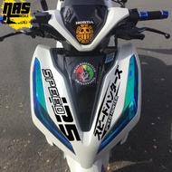 HONDA CLICK 125i & 150i Speed Hunter Japanese Text Front Fairings Sticker Decals for CLICK 125i 150i