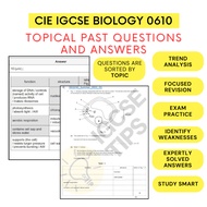 Cambridge IGCSE Biology 0610 Topical Past Questions & Answers | Practice with Confidence