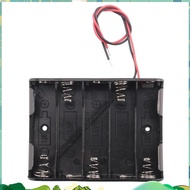 5 x 1.5V AA Battery Slot Holder Case Box Wire Black