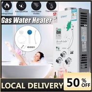 10KW 10L Gas Tankless Water Heater Wall Mounted Hot Water Heater Thermostat Fast Heating Hot Shower