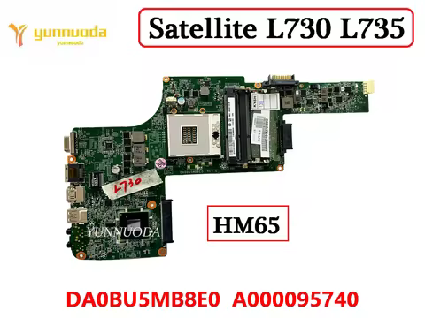 DA0BU5MB8E0 For TOSHIBA Satellite L730 L735 Laptop Motherboard HM65 DDR3 A000095740 100% Tested