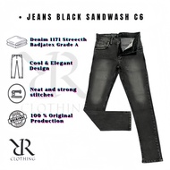 Men's Ripped Jeans Long Pants/ Biker Street Denim Jeans Claw 3-3