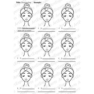 Professional Facial Practice Exercise B/W Sheets (Digital Download / PDF)