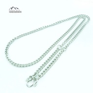 M06 ลายโซ่ทับแบน ขนาด 4-5.5 มม ห้อย 1-5 องค์สร้อยคอสแตนเลส สร้อยพระ สร้อยคอ สร้อยสแตนเลส สร้อยคอสแตน