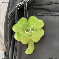 Moun Plush Lucky Grass 4 Leaf Clover Keychain Pendant Backpack Decoration Gift