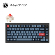 keychron V1 Max 75% 三模機械鍵盤(含旋鈕) RGB Mac/Win 熱插拔 紅軸 注音版本
