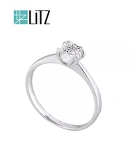 LITZ 18K White Gold Diamond Ring DR74
