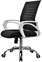 Swivel Chair Ergonomic Office Chair Gaming Chair Lumbar Support Mesh Chair Computer Desk Task Chair with Armrests Armchair,White Decoration