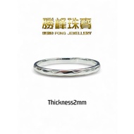 SF 999.9银 盈月戒指 Crescent Glow Ring1gram+-/100%AUTHENTIC 999.9 SILVER(SSR005)