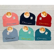 NIA Y4 BABY HAT - CHAMPION EMBROIDERED PLAIN BABY HAT AGE 0-6 MONTHS