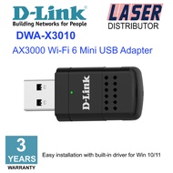 D-link DWA-X3010 AX3000 Wi-fi 6 Mini Compact Dual Band Wireless USB Adapter