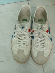 Onitsuka Tiger 鬼塚虎 白色藍紅間條波鞋