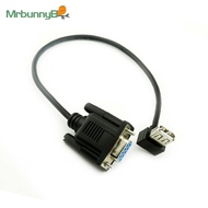 <Hot-MRBUNNYB> R 32 DB9 Female to USB 2.0 Female Serial Cable Adapter Converter 9.8inch 25cm❀