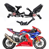 Carbon Fiber Heel Wing Adjuster Rearset Footrest Foot Pegs for Honda CBR1000RR CBR1000RR-R SC82 20-2