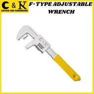 [CK05-15] F-type Adjustable Wrench 9"/11"/15" Flexible Self Adjusting Right-angle Wrench Heavy duty