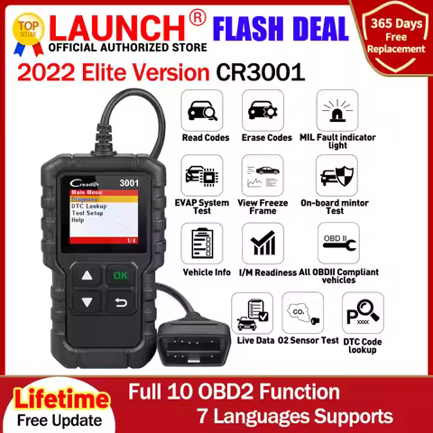 Launch X431 CR3001 Support Full OBDII/EOBD function Creader 3001 diagnostic tool Multilingual code r
