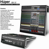 Mixer audio12ch Huper QX12 Huper Qx12 qx12 bluetooth ORIGINAL