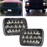 Rectangle H6054 LED Headlights 5x7 7x6 Inch Headlamp H4 6054 H5054 For S10 Blazer Express Van/Wrangl